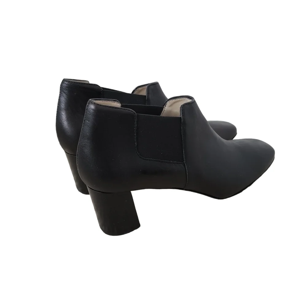 AMALFI by Rangoni Leather Square Toe Heeled Chelsea Boots Narrow Fit - Picture 3 of 16
